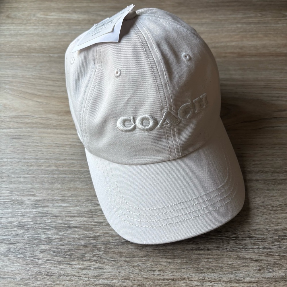 Coach Cream Baseball Cap